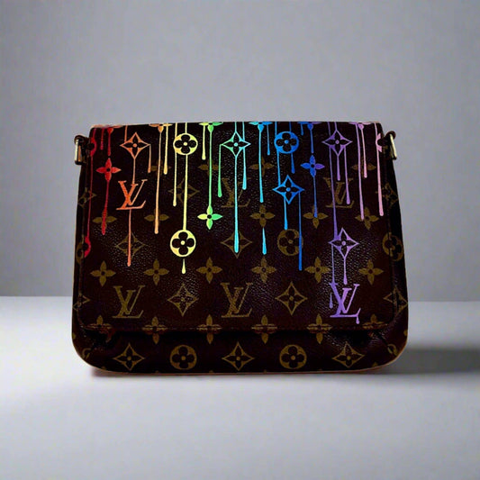 Hand painted Louis Vuitton Bag