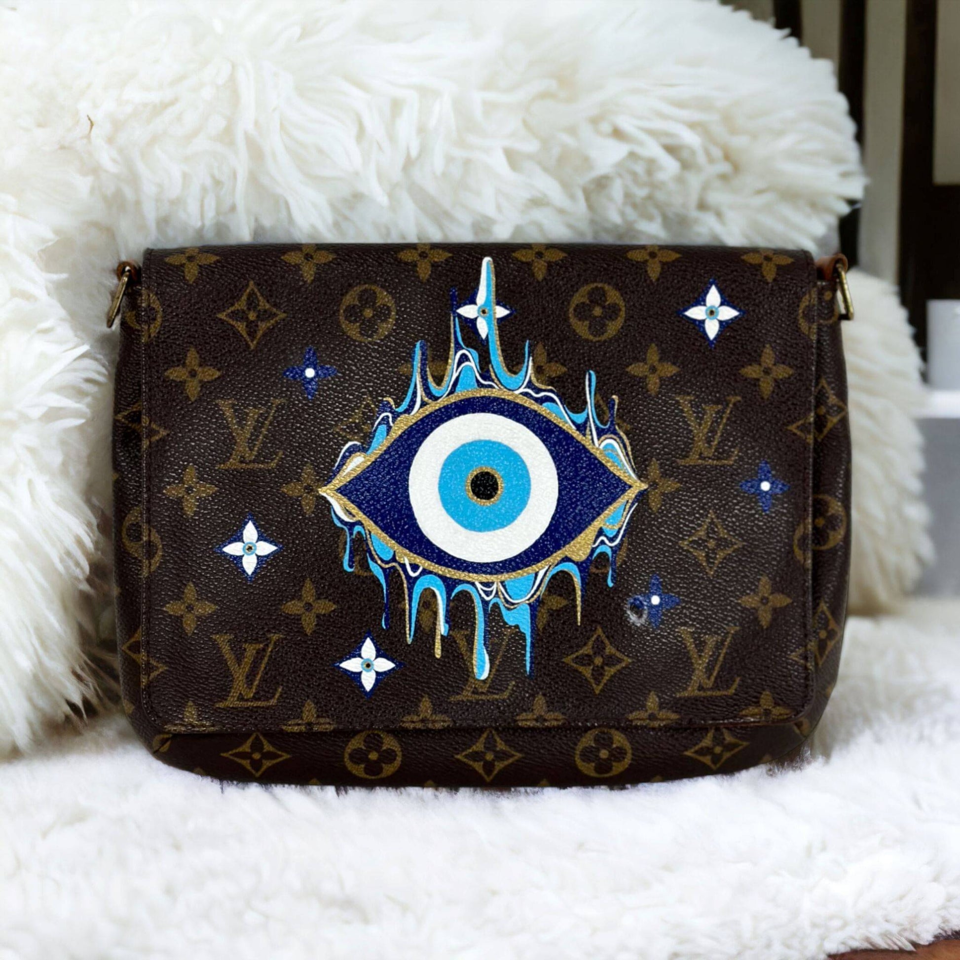 Hand painted Louis Vuitton Bag