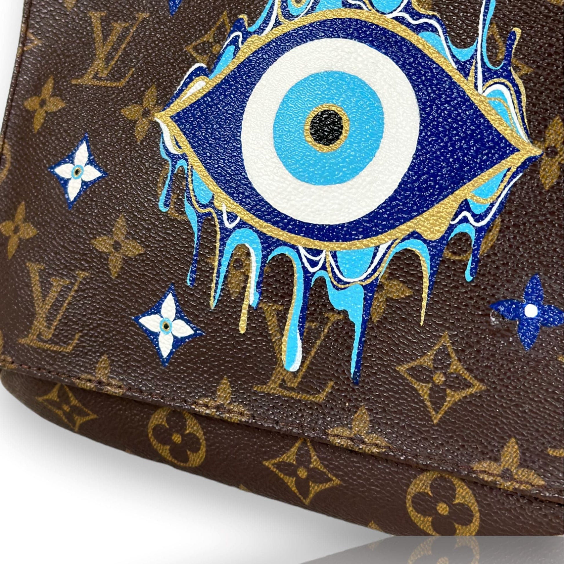Hand painted Louis Vuitton Bag