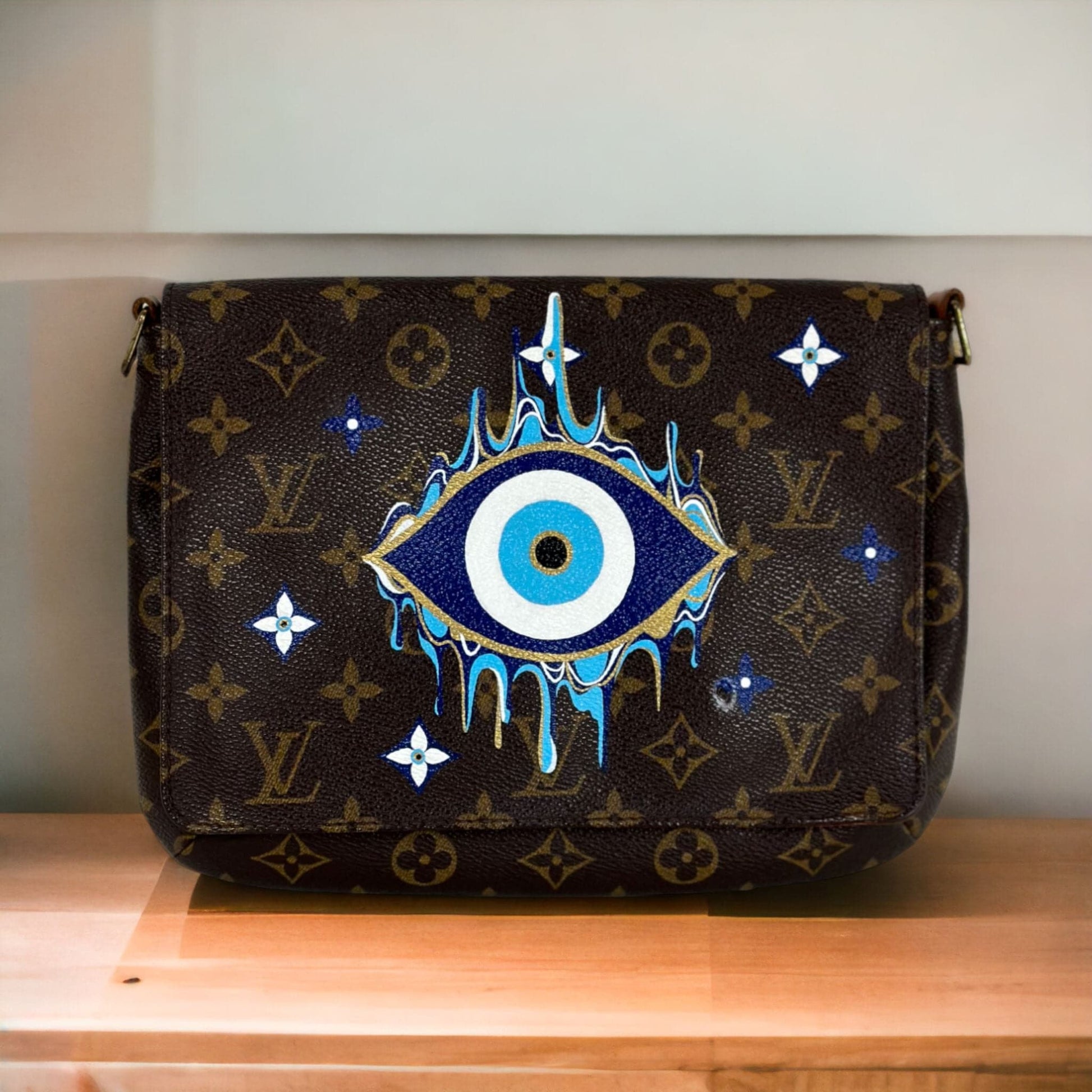 Hand painted Louis Vuitton Bag