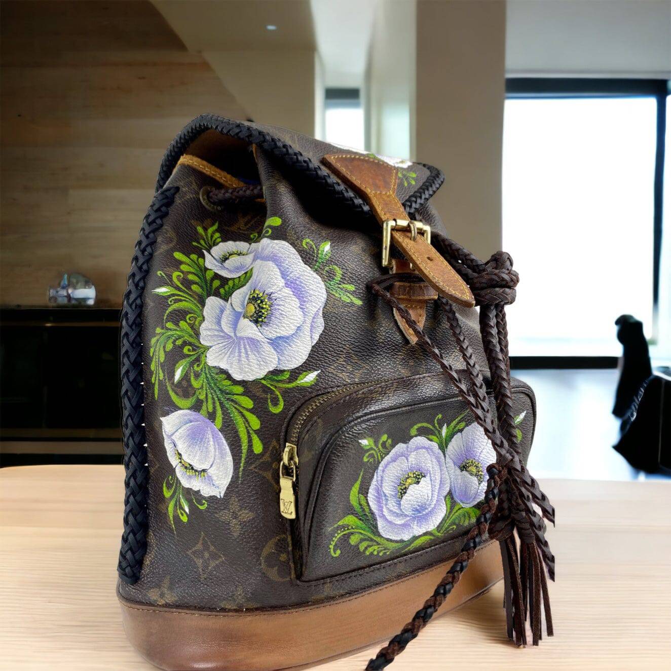 Hand painted Louis Vuitton Bag