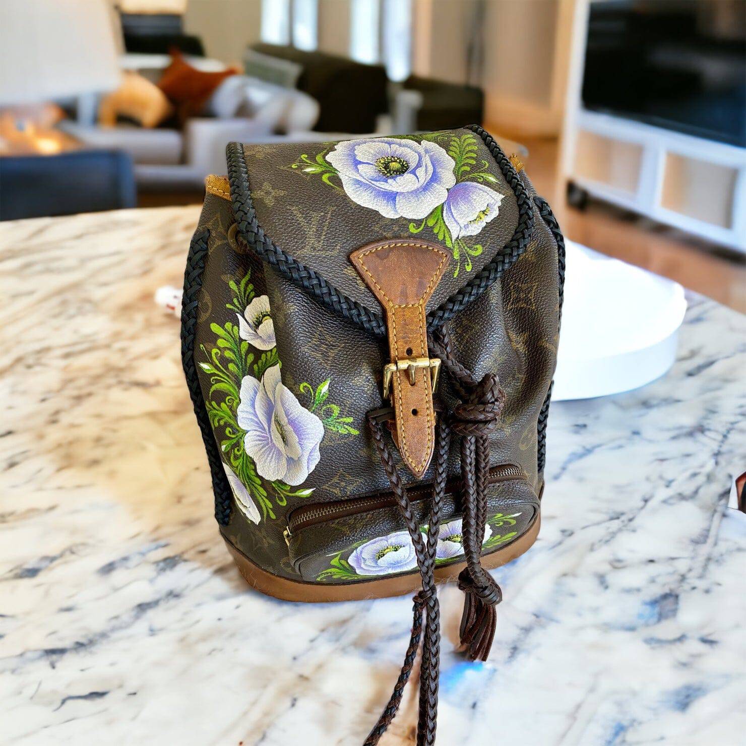 Hand painted Louis Vuitton Bag