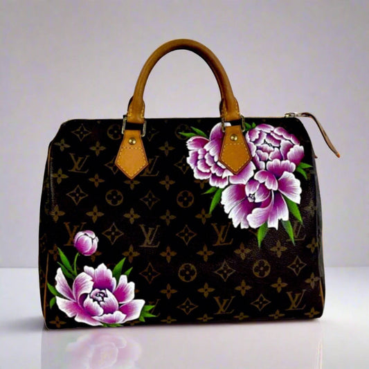 Hand painted Louis Vuitton Bag