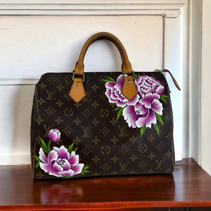 Hand painted Louis Vuitton Bag