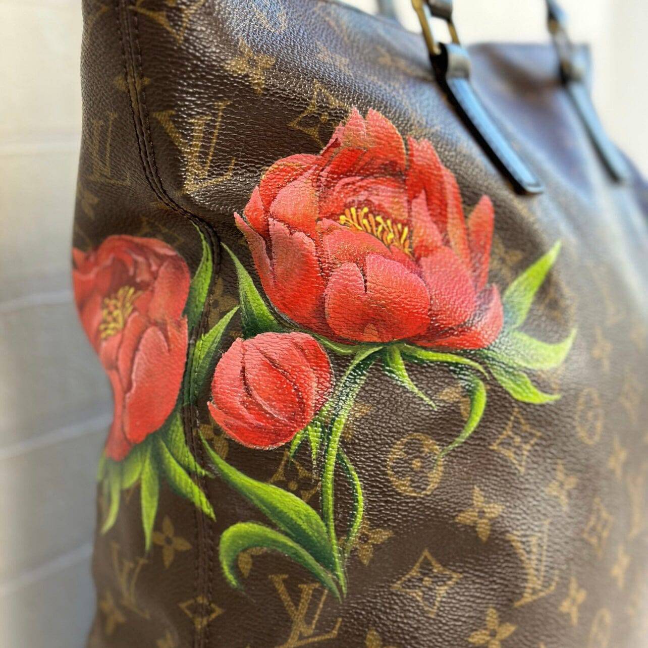 Hand painted Louis Vuitton Bag