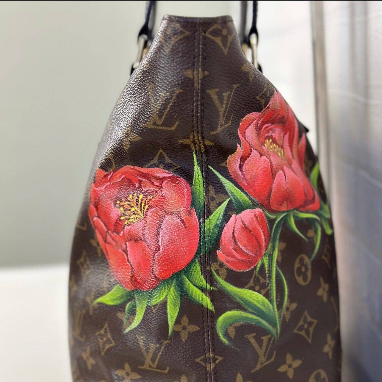 Hand painted Louis Vuitton Bag
