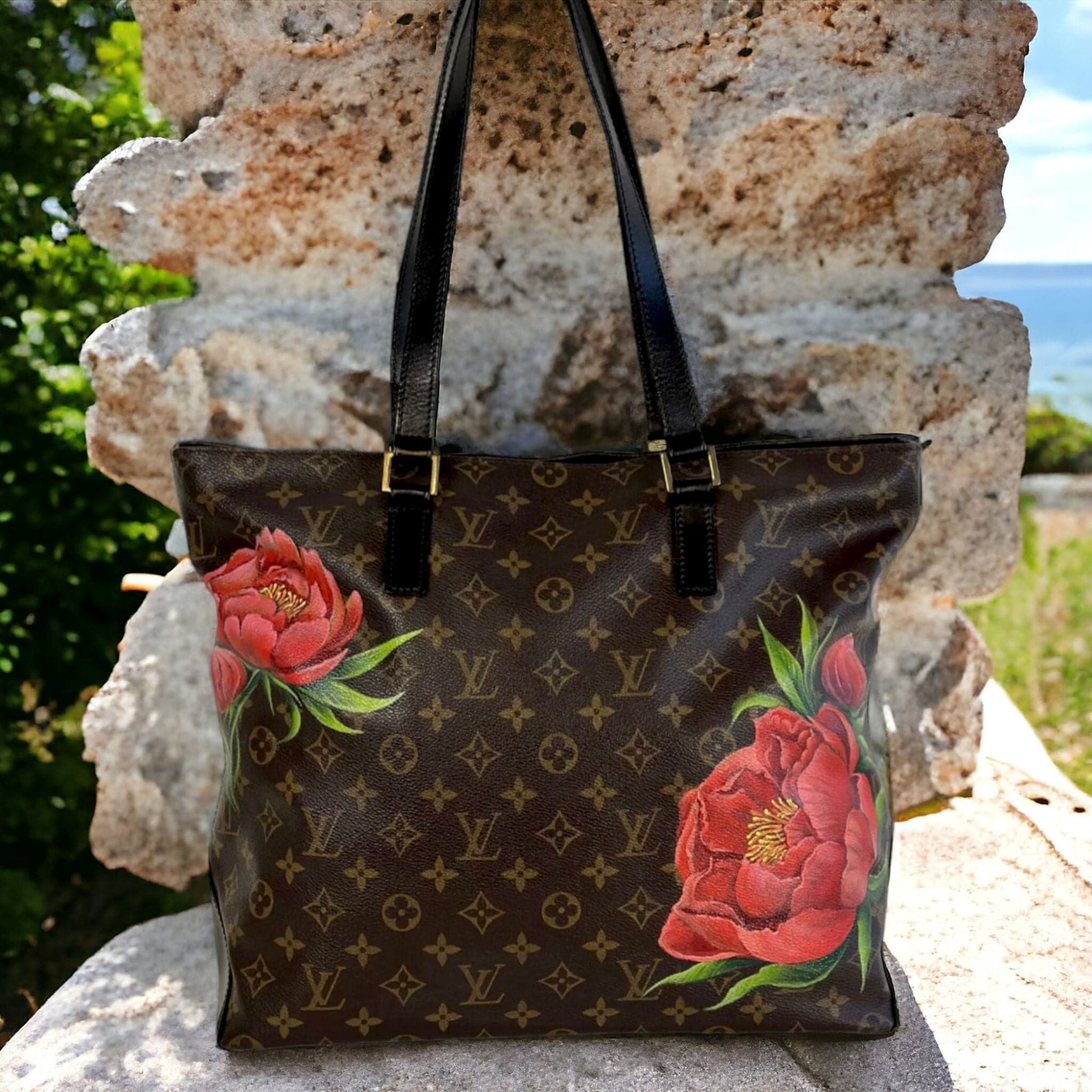 Hand painted Louis Vuitton Bag