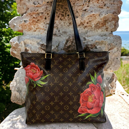 Hand painted Louis Vuitton Bag