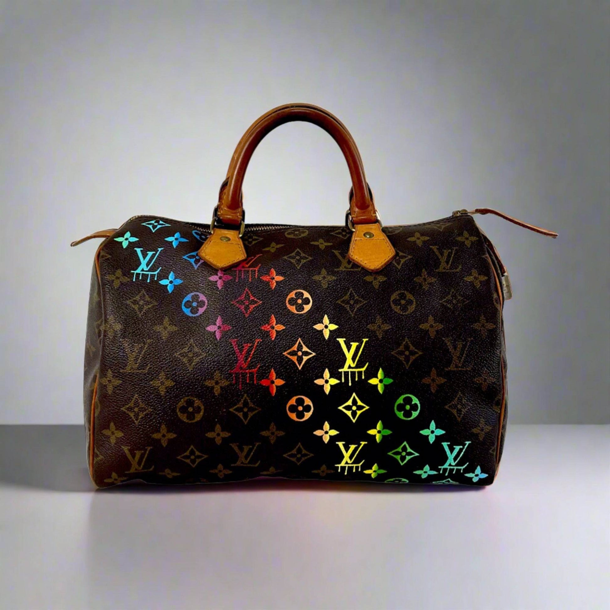 Hand painted Louis Vuitton Bag