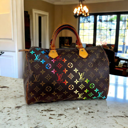 Hand painted Louis Vuitton Bag