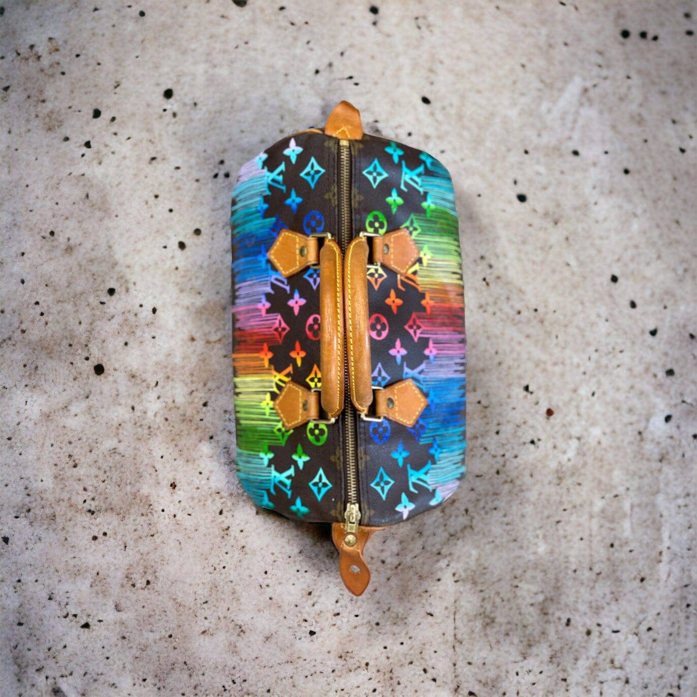 Hand painted Louis Vuitton Bag