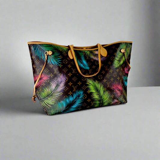 Hand painted Louis Vuitton Bag