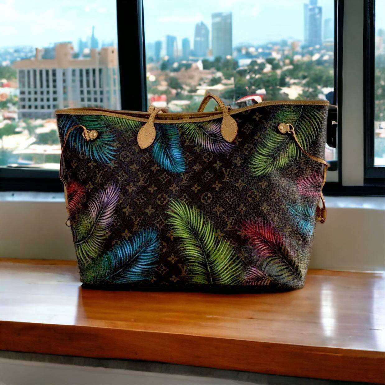 Hand painted Louis Vuitton Bag