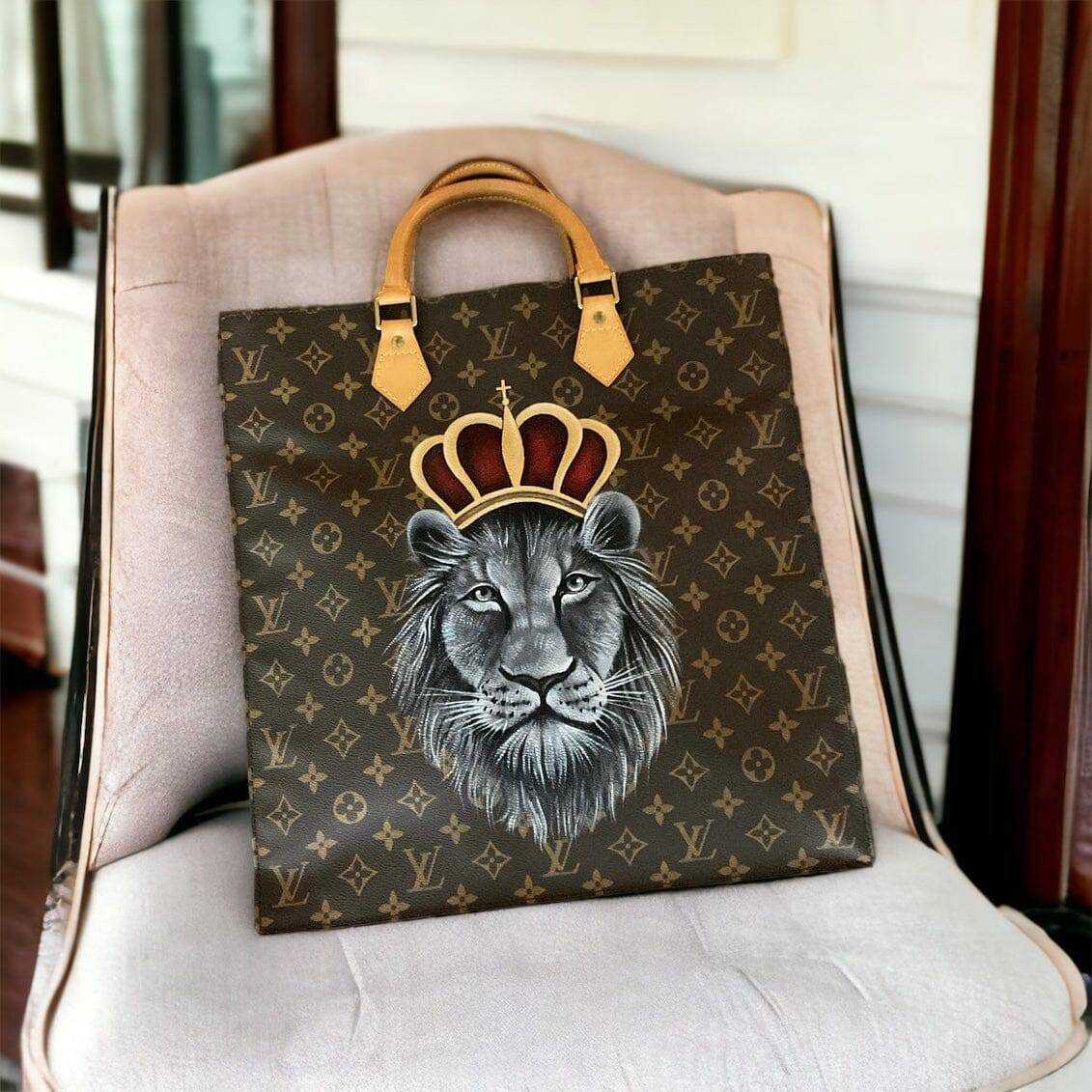 Hand painted Louis Vuitton Bag