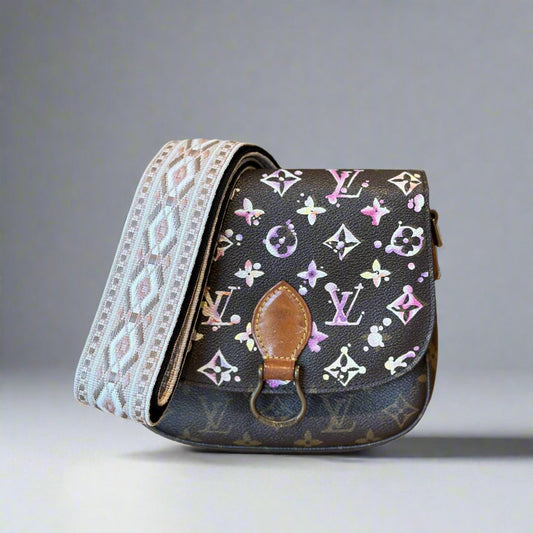Hand painted Louis Vuitton Bag