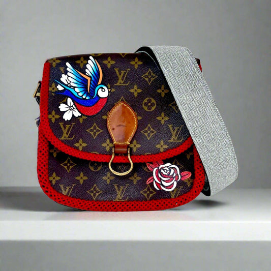 Hand painted Louis Vuitton Bag