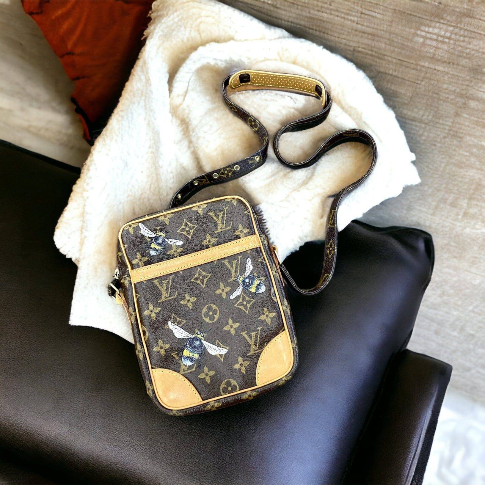 Hand painted Louis Vuitton Bag