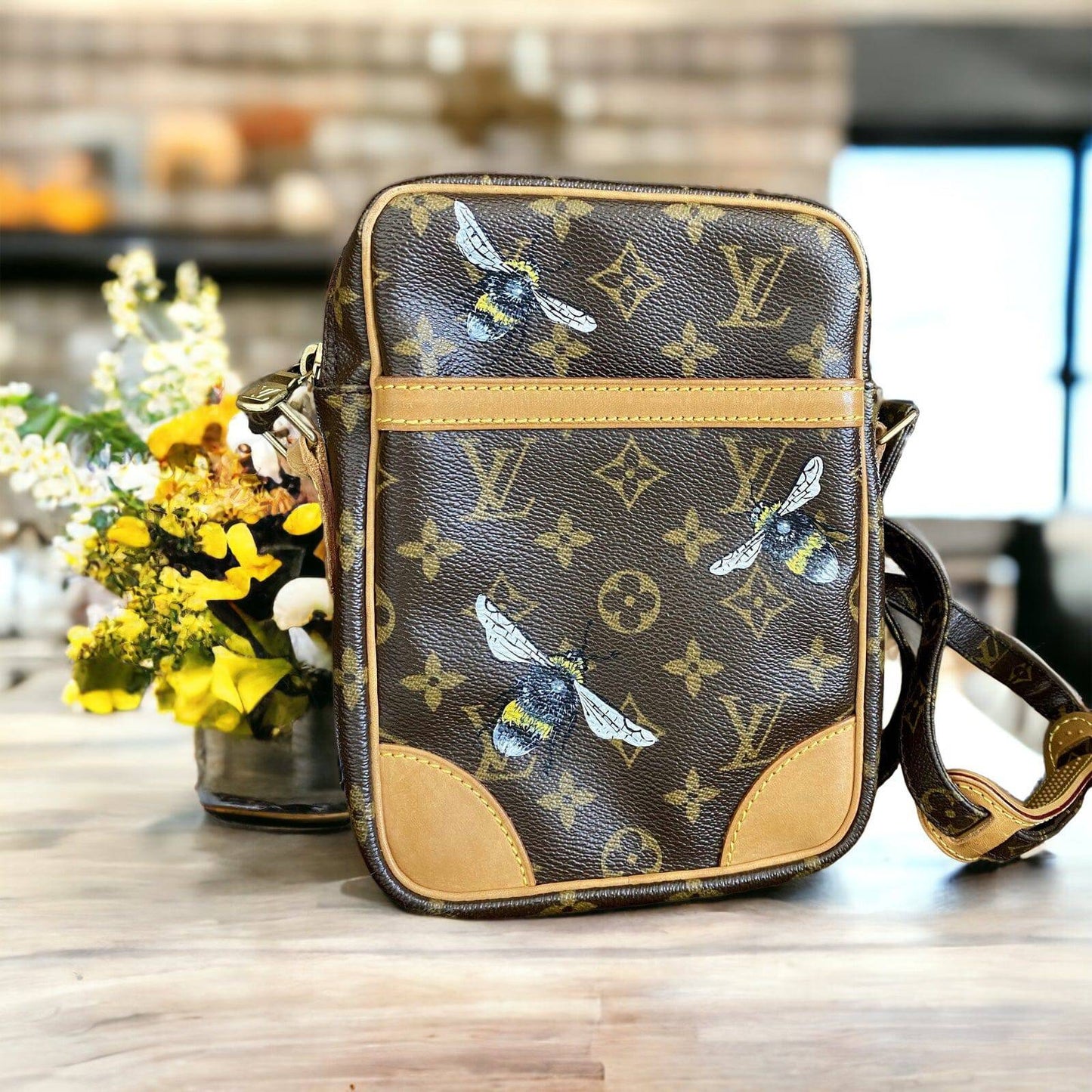 Hand painted Louis Vuitton Bag