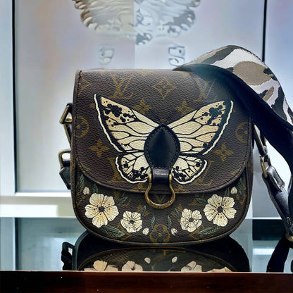 Hand painted Louis Vuitton Bag