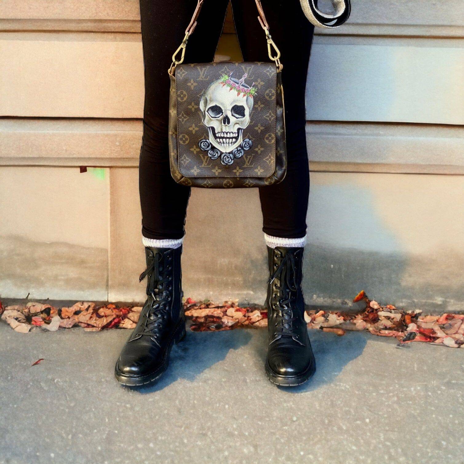 Hand painted Louis Vuitton Bag