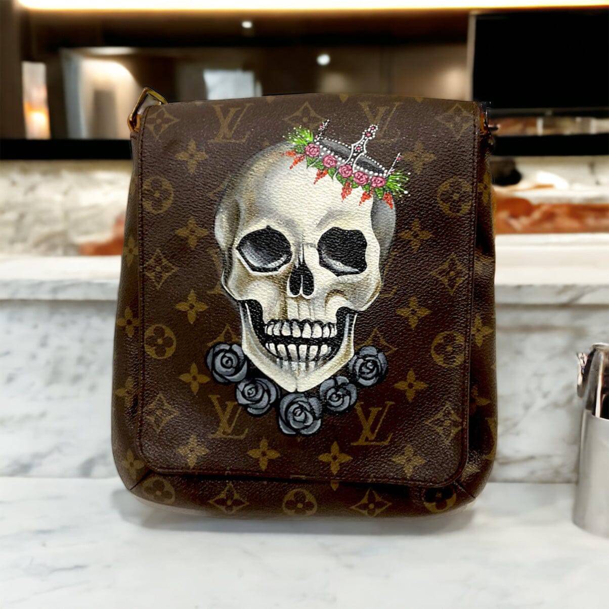 Hand painted Louis Vuitton Bag