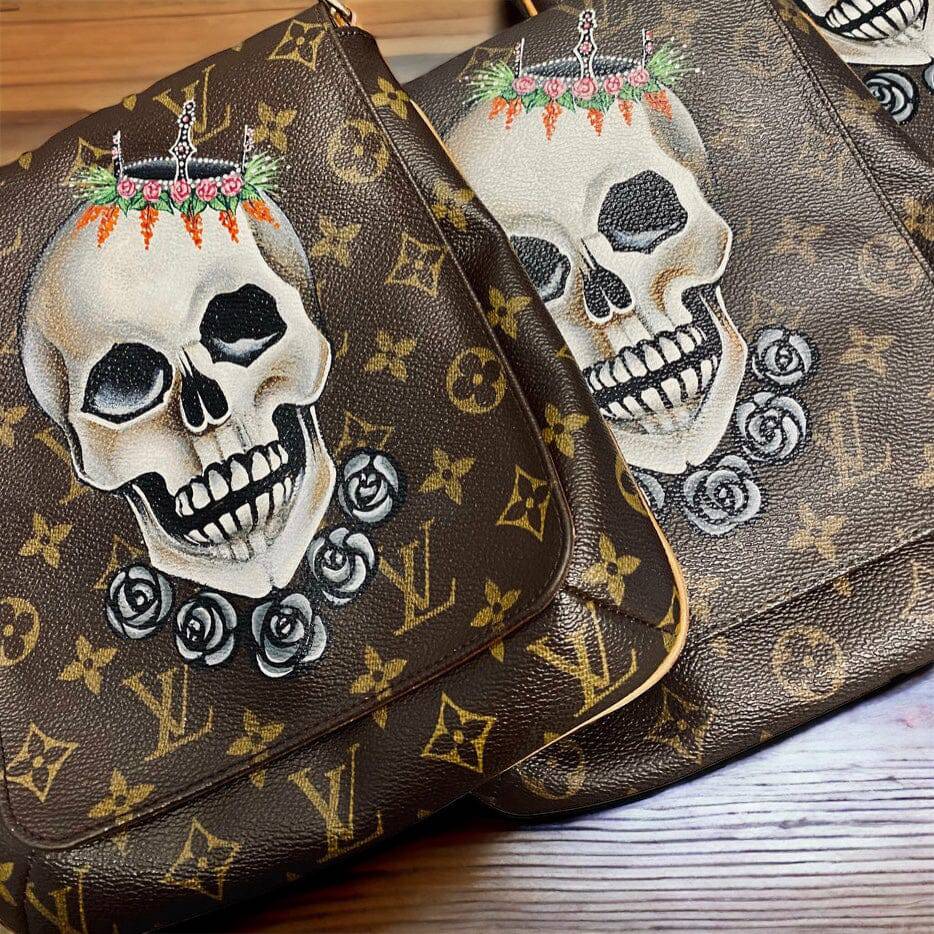 Hand painted Louis Vuitton Bag