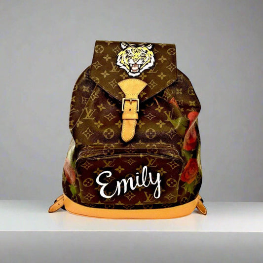 Hand painted Louis Vuitton Bag