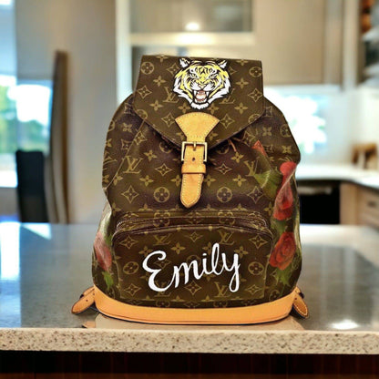 Hand painted Louis Vuitton Bag