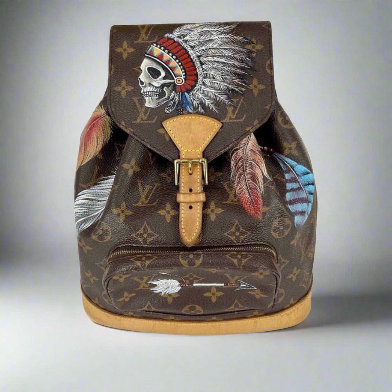 Hand painted Louis Vuitton Bag