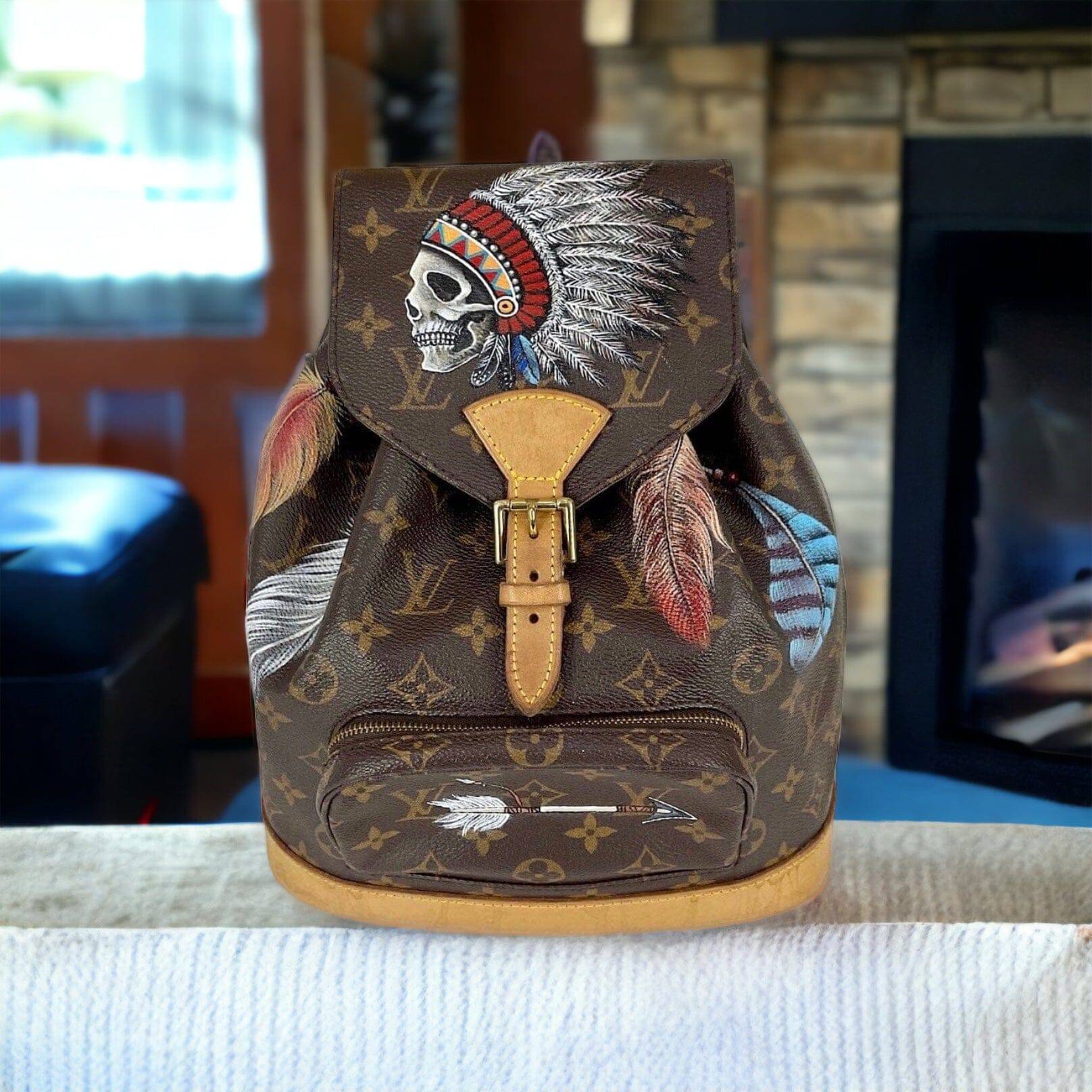 Hand painted Louis Vuitton Bag