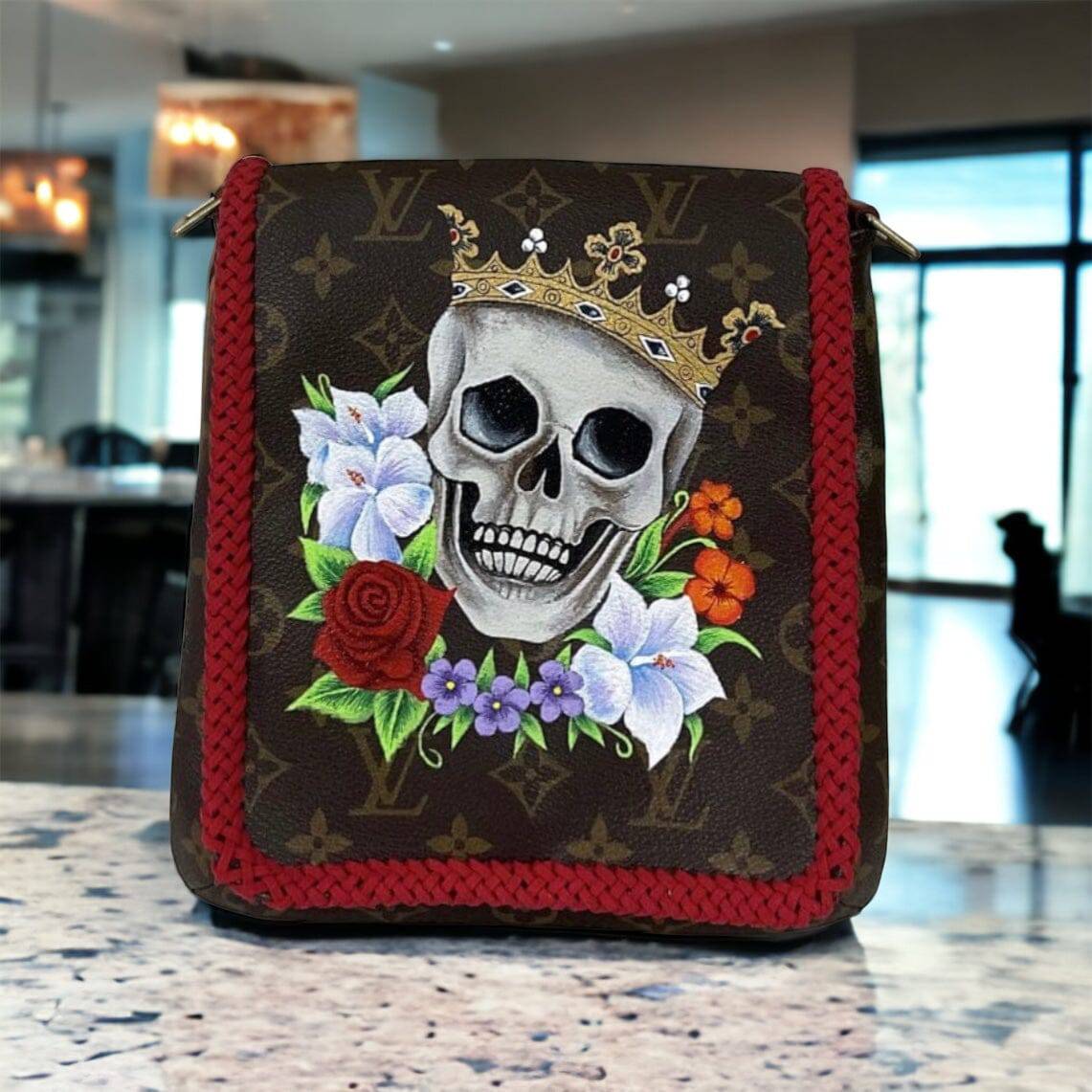 Hand painted Louis Vuitton Bag