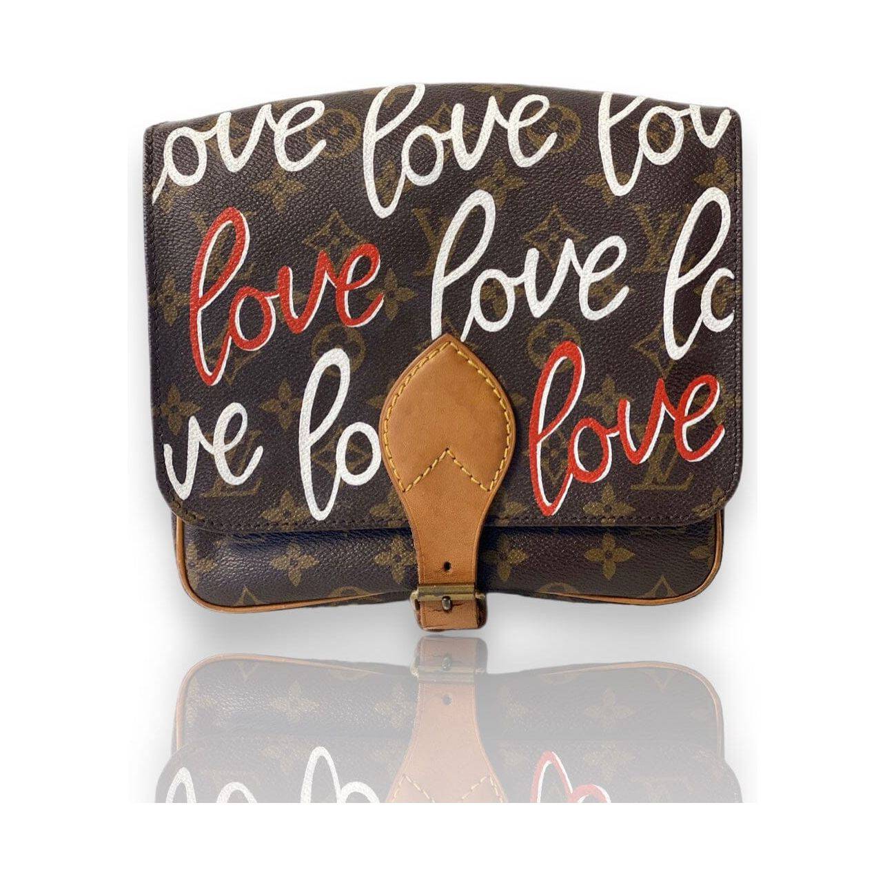 Hand painted Louis Vuitton Bag