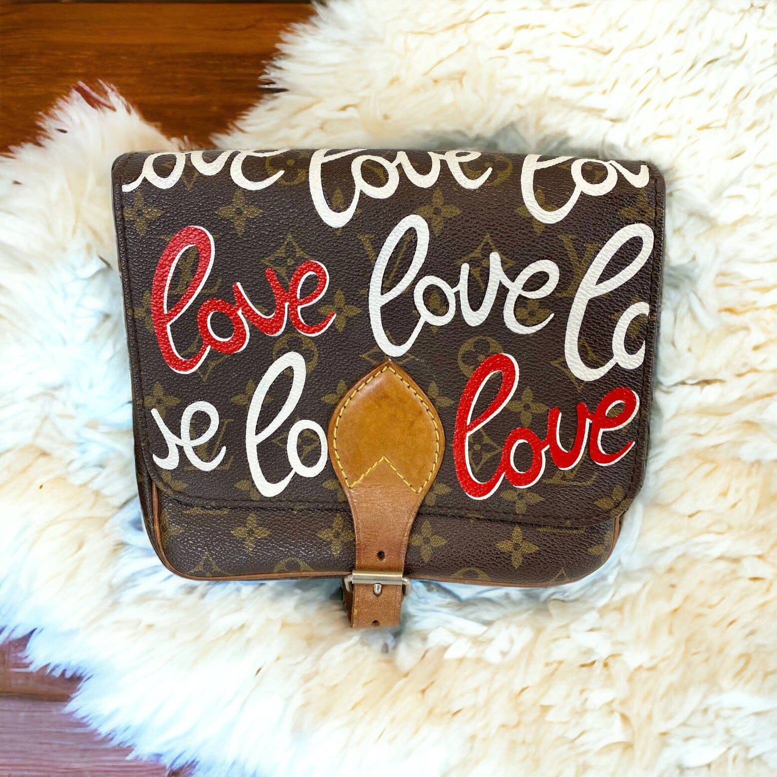 Hand painted Louis Vuitton Bag