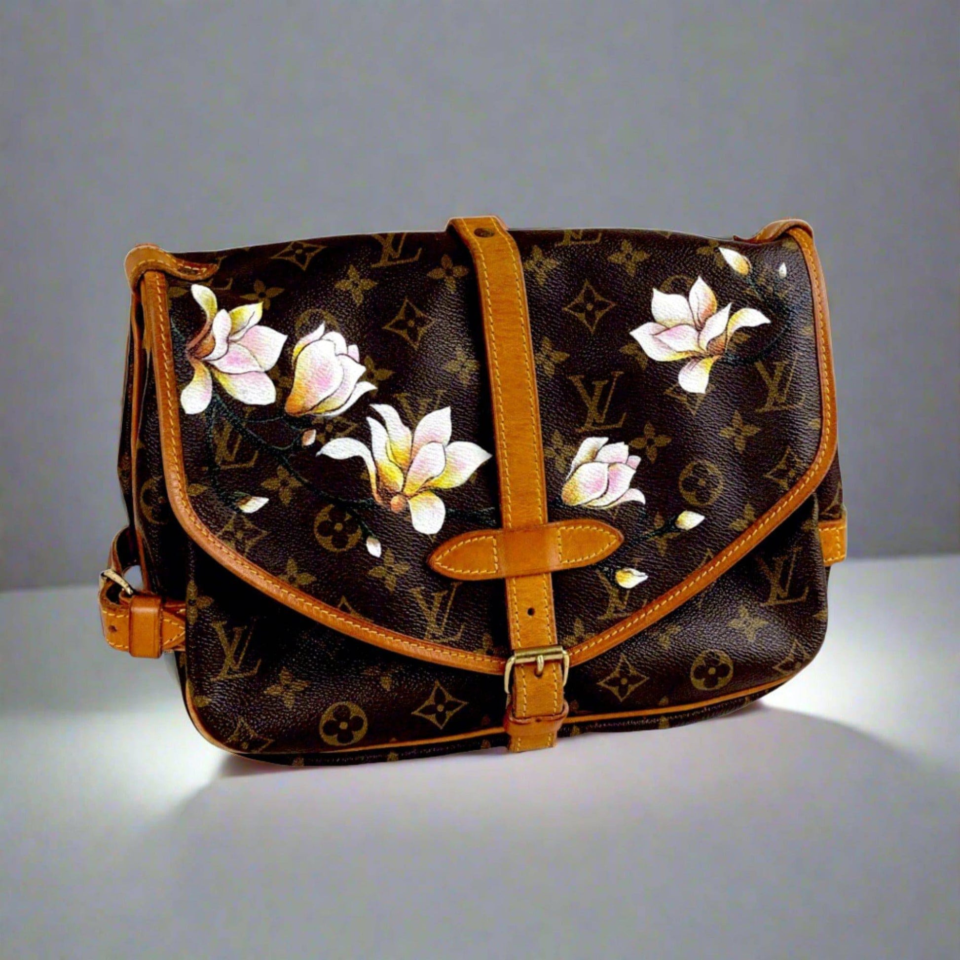 Hand painted Louis Vuitton Bag