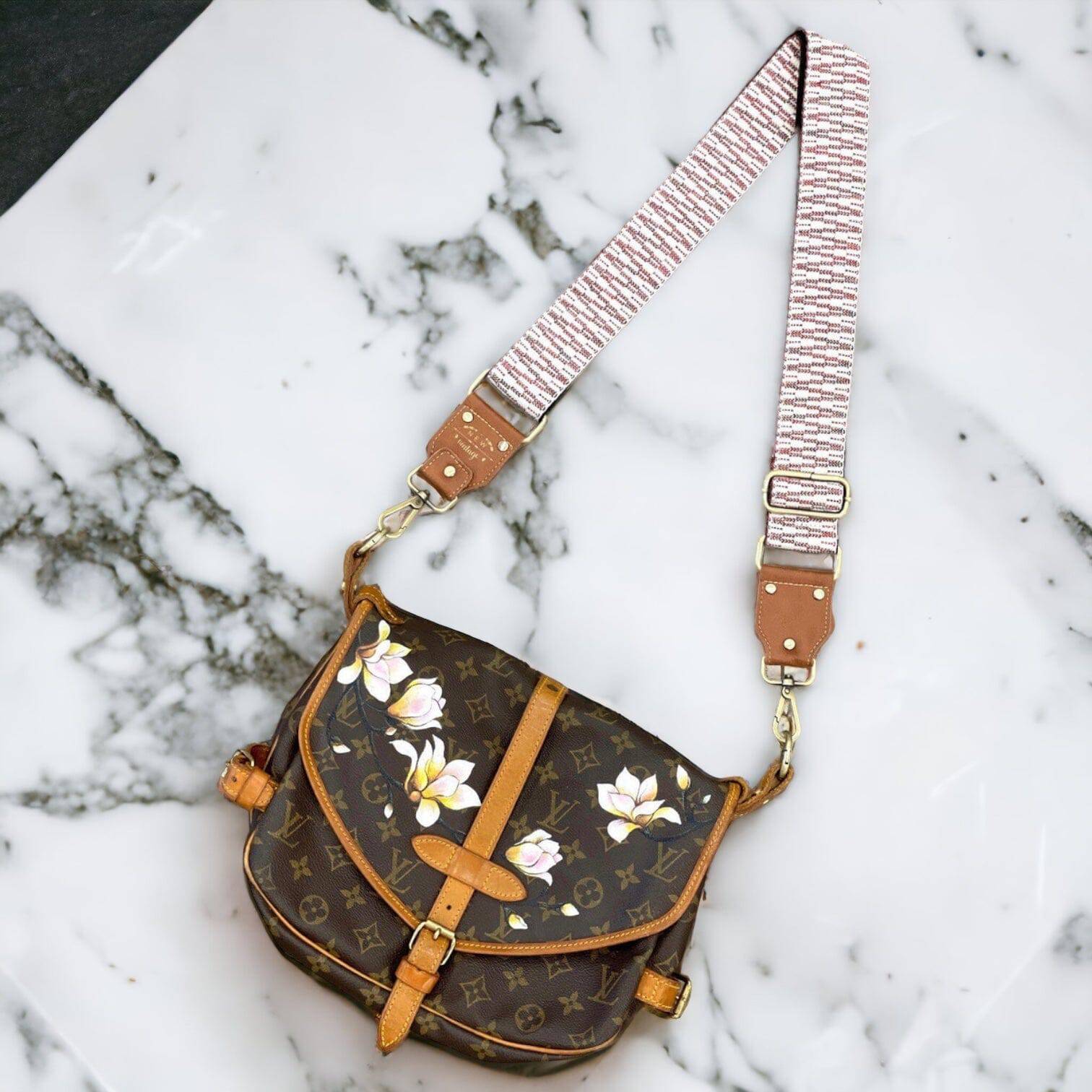Hand painted Louis Vuitton Bag