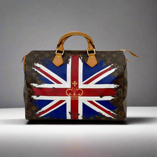 Hand painted Louis Vuitton Bag