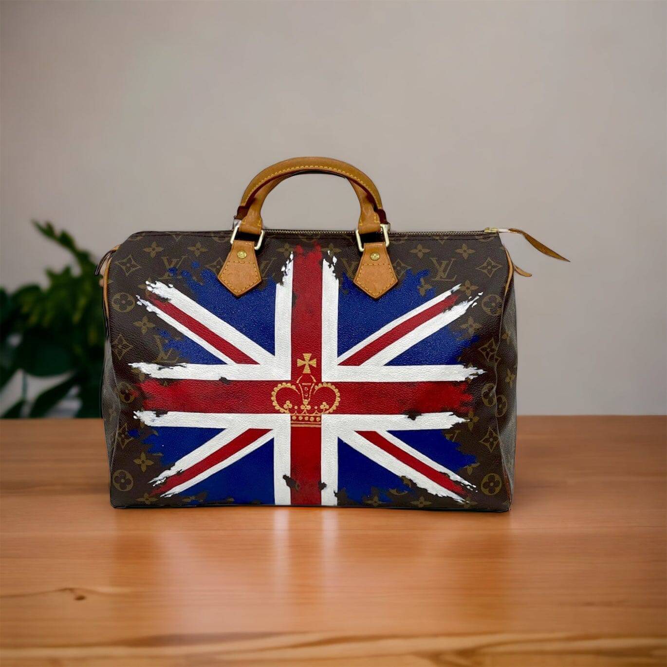 Hand painted Louis Vuitton Bag