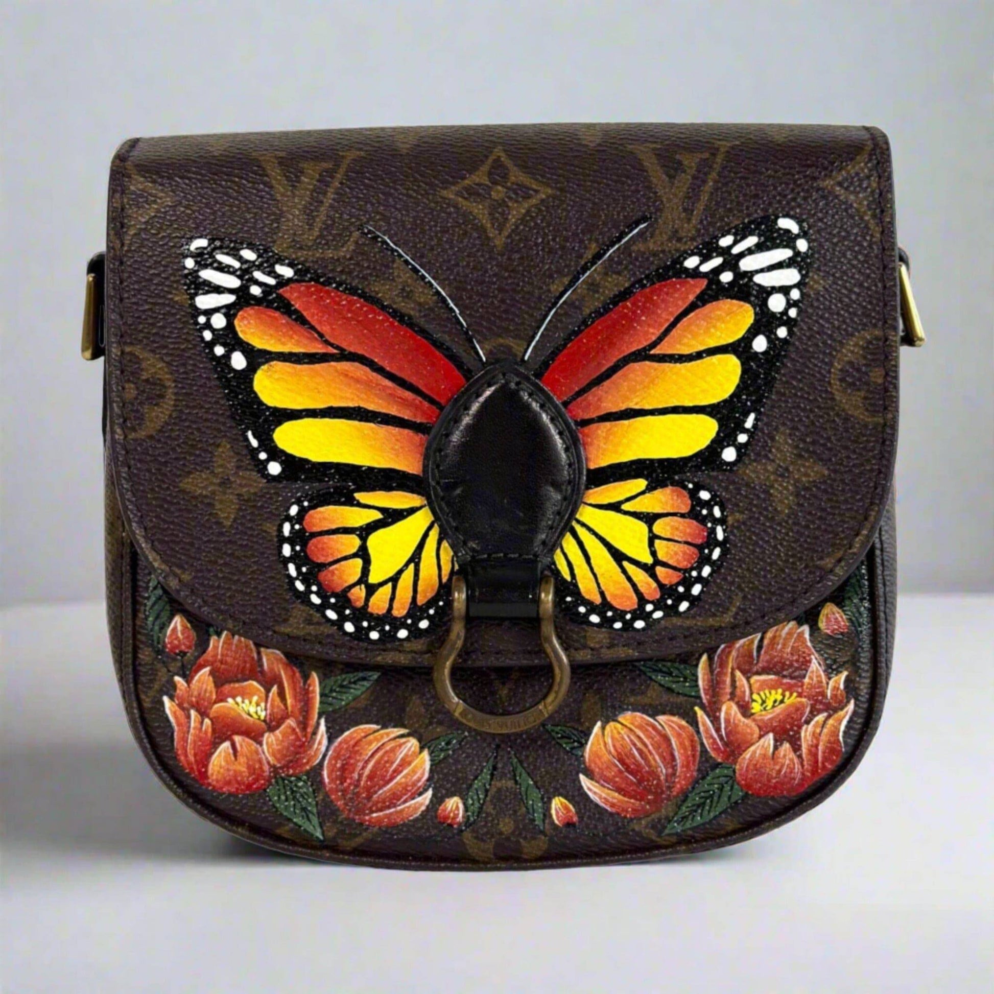 Hand painted Louis Vuitton Bag