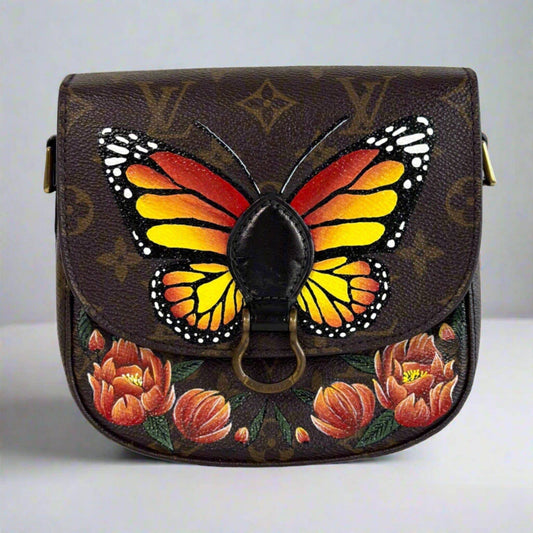 Hand painted Louis Vuitton Bag