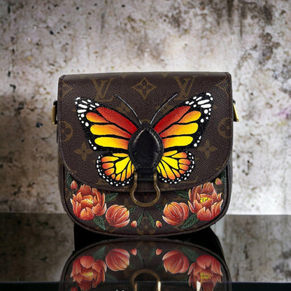 Hand painted Louis Vuitton Bag
