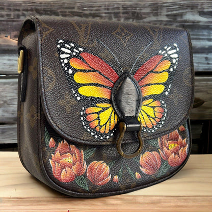 Hand painted Louis Vuitton Bag