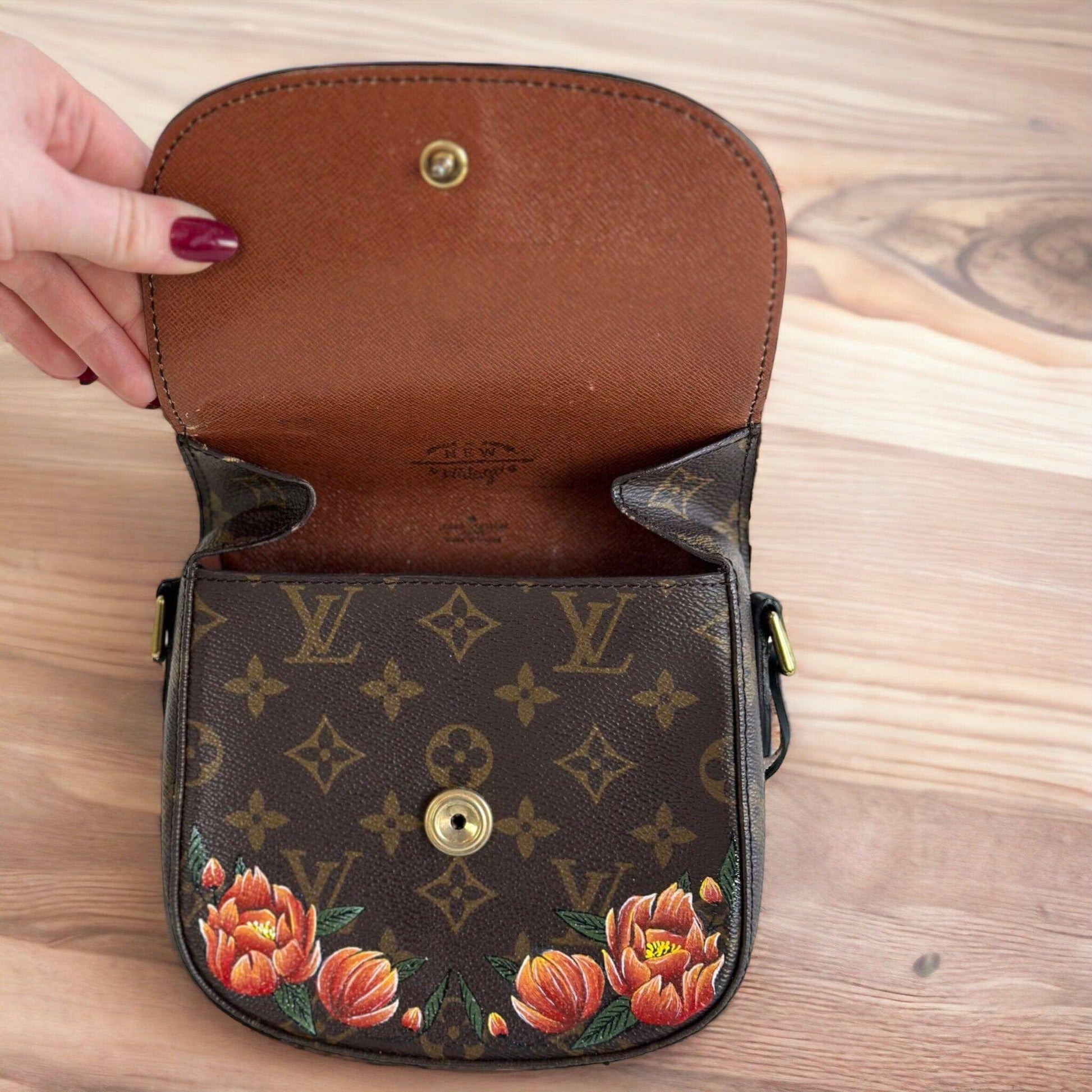 Hand painted Louis Vuitton Bag