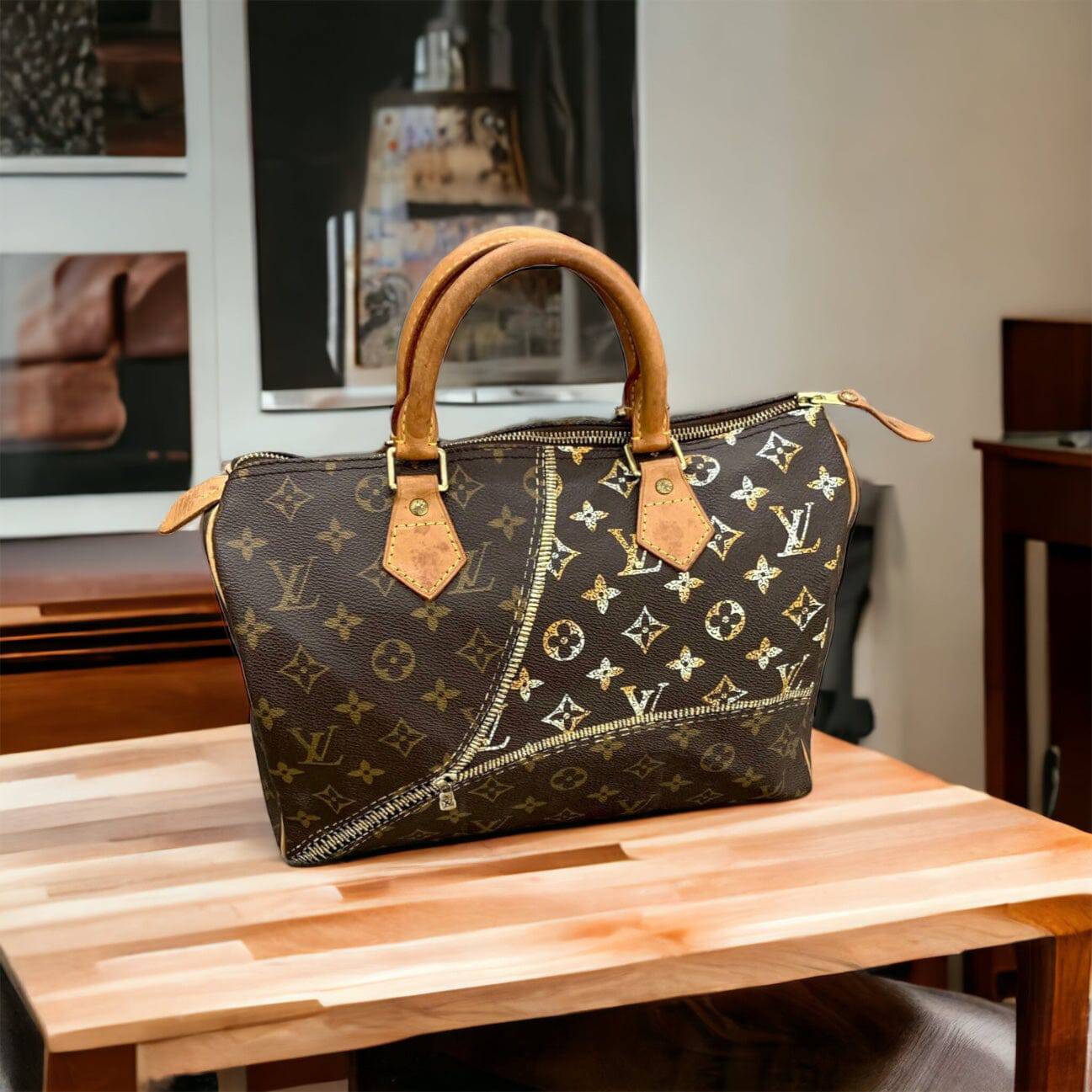 Hand painted Louis Vuitton Bag