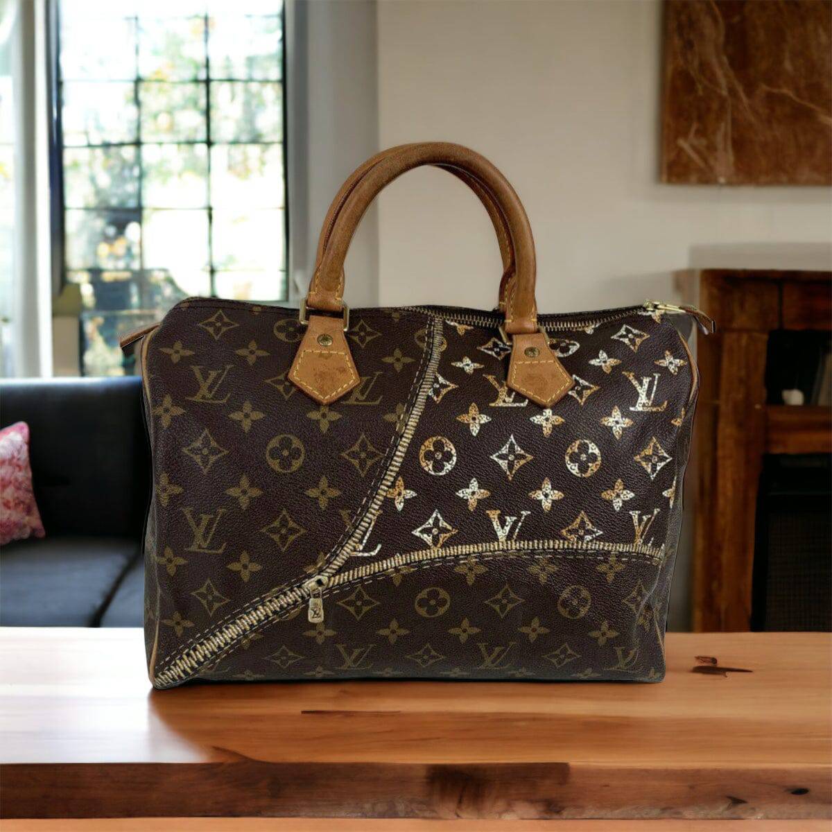 Hand painted Louis Vuitton Bag