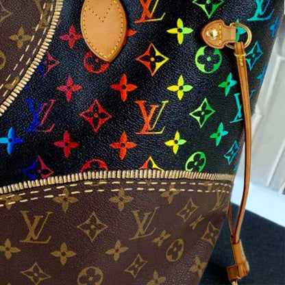 Hand painted Louis Vuitton Bag