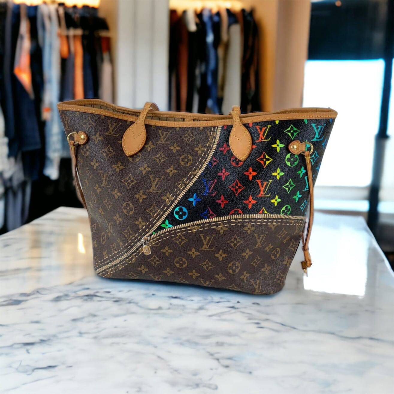 Hand painted Louis Vuitton Bag