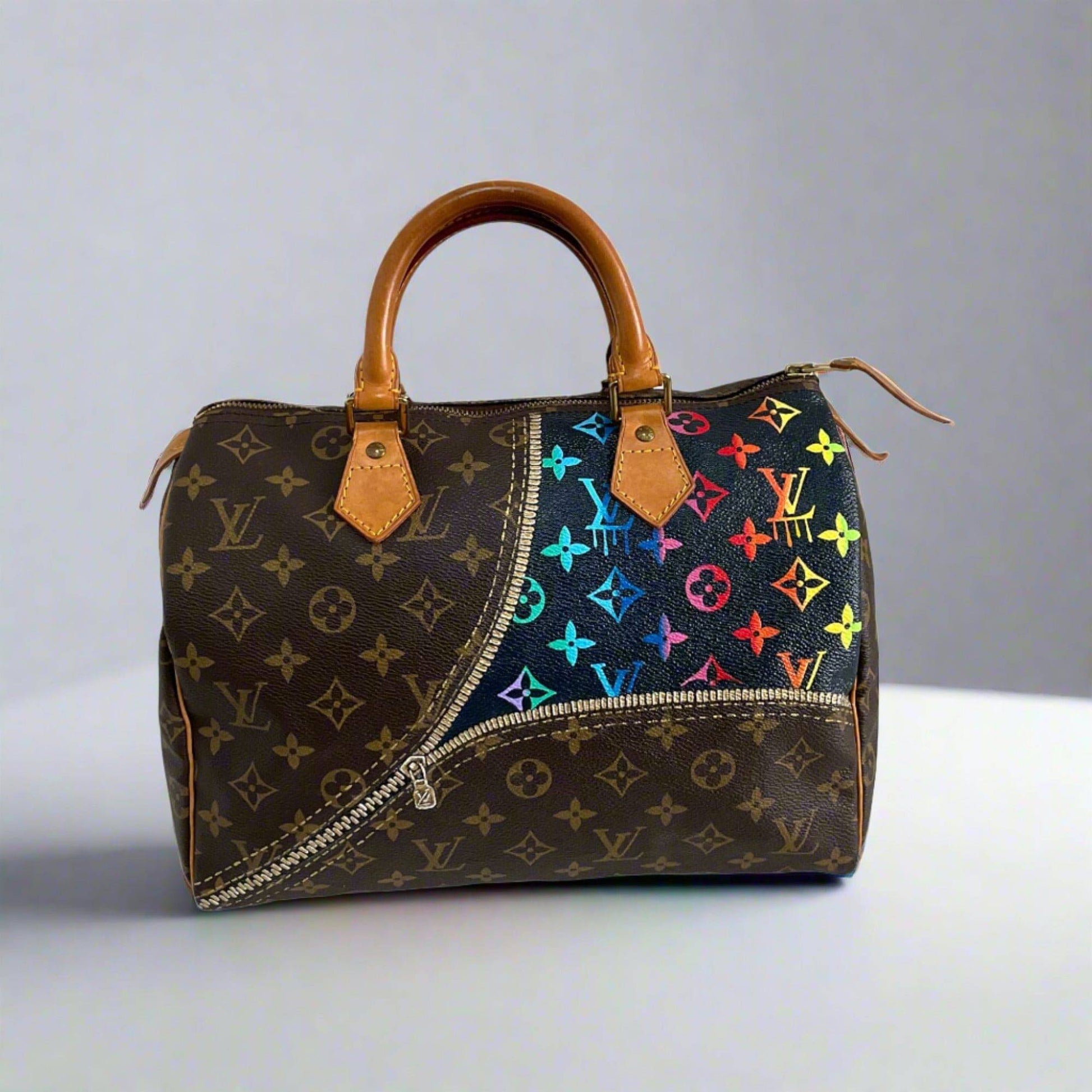 Hand painted Louis Vuitton Bag