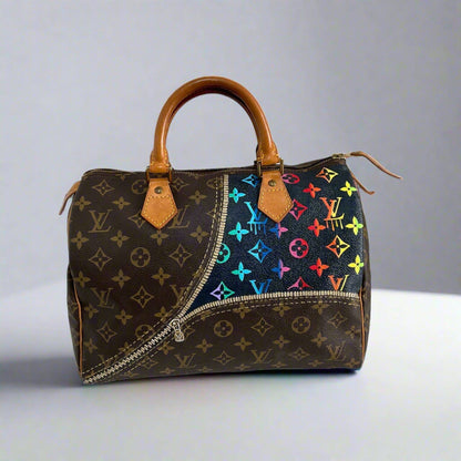 Hand painted Louis Vuitton Bag