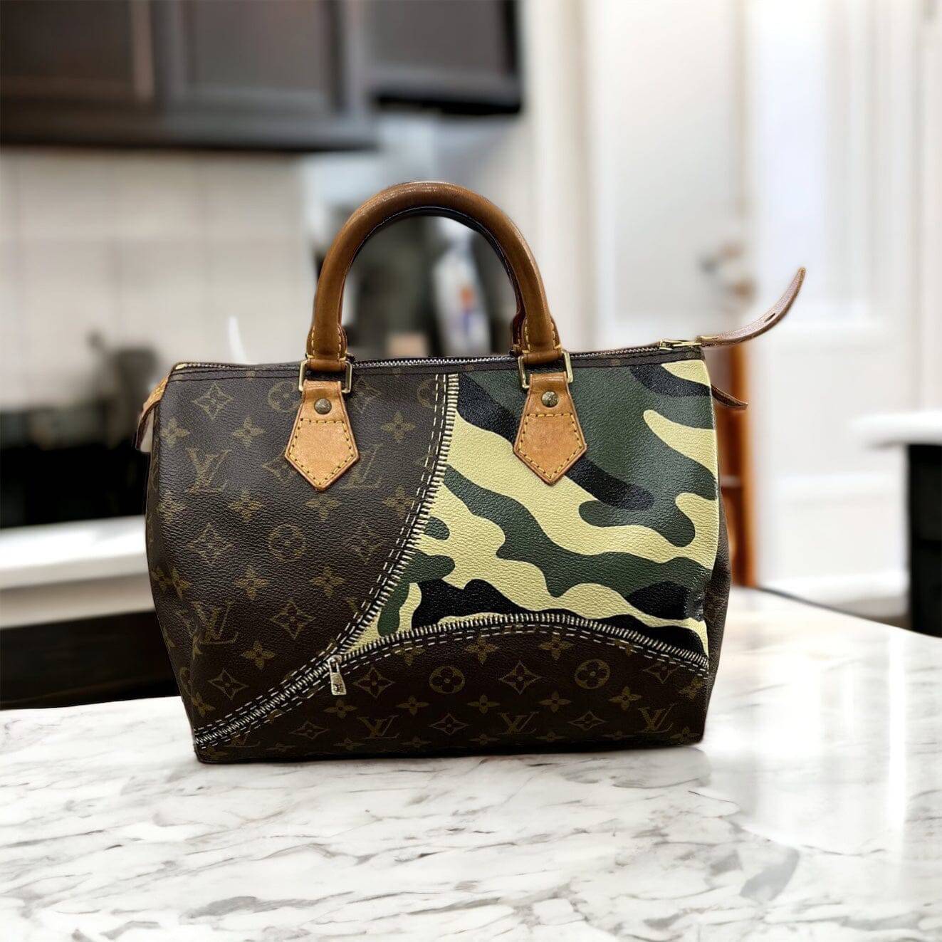 Hand painted Louis Vuitton Bag