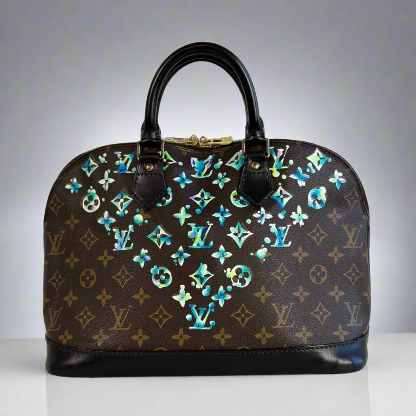 Hand painted Louis Vuitton Bag